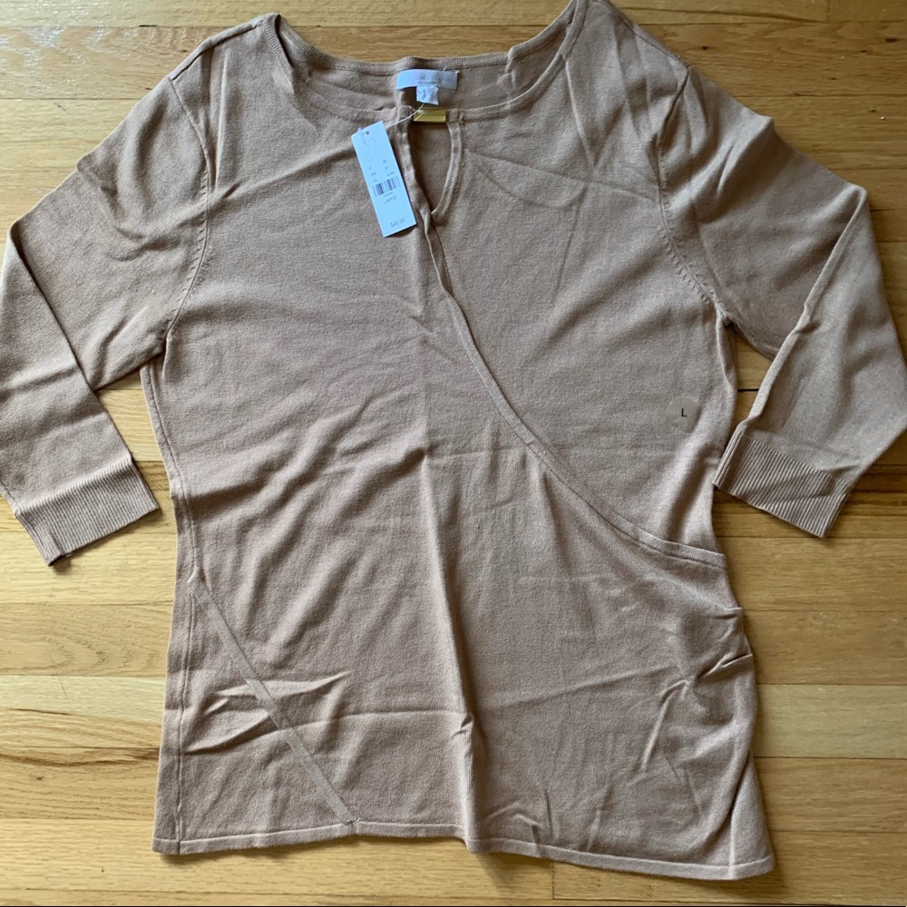 NWT New York & Company Tan Top - Large